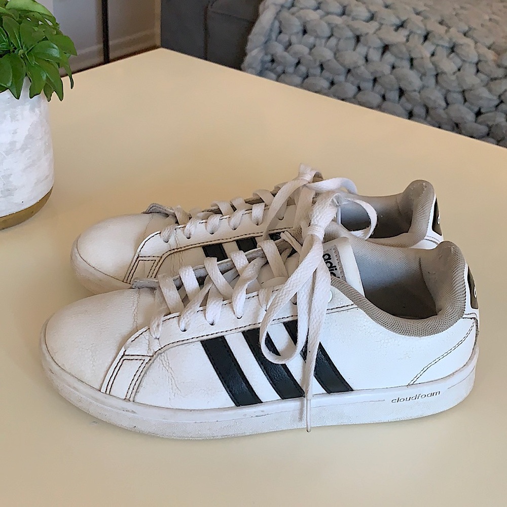 Adidas white sneakers